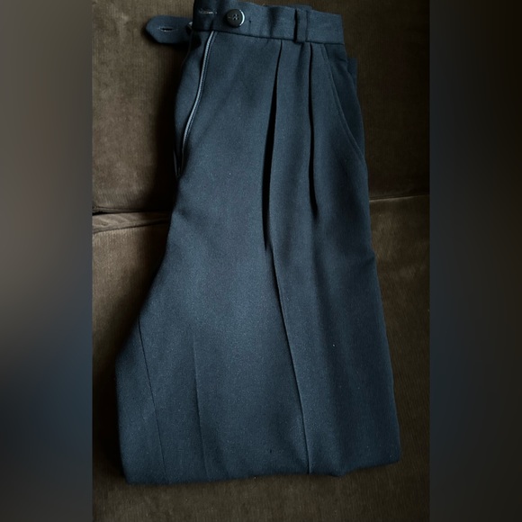 Evan Picone Black Vintage Dress Pants. High Waisted Pleated In Front Lined Sz 4 - Picture 8 of 11